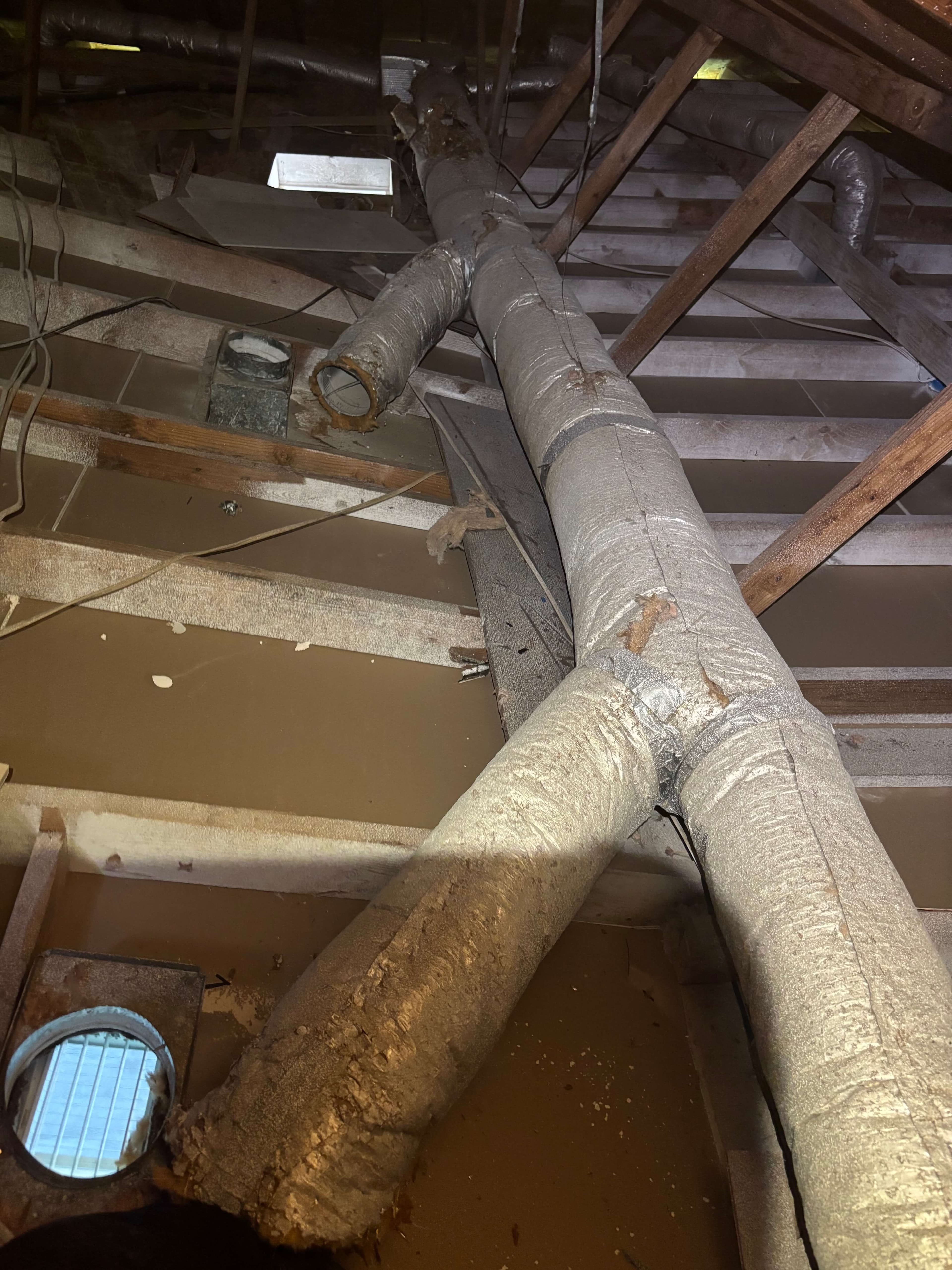 Before: Ductwork Replacement