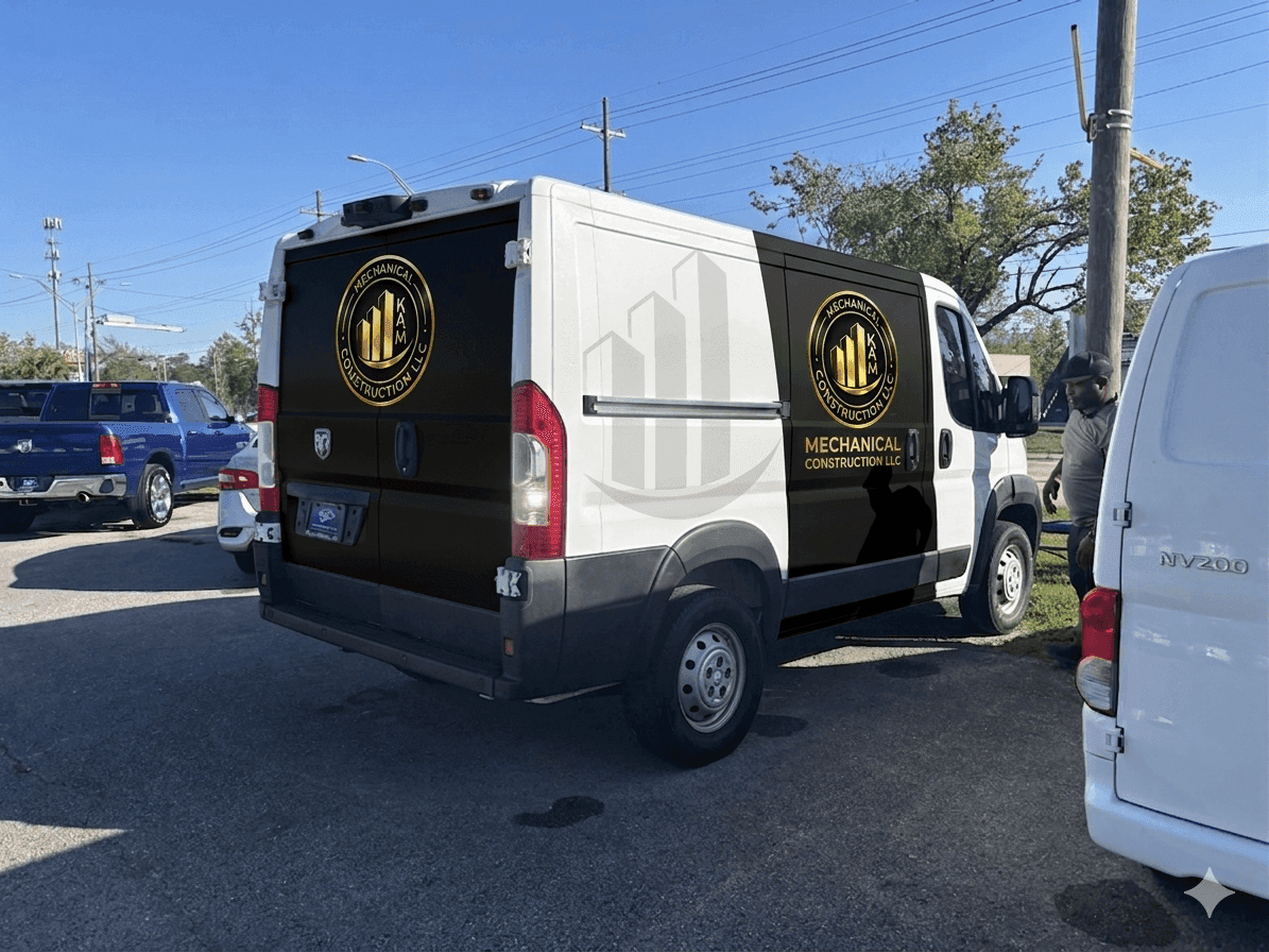 KAM Mechanical branded service van